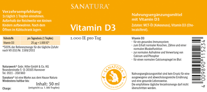 Sanatura Vitamin D3 Tropfen