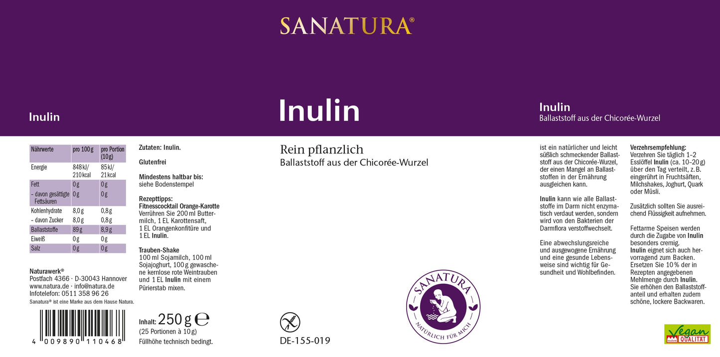 Sanatura Inulin 3 x 250 g