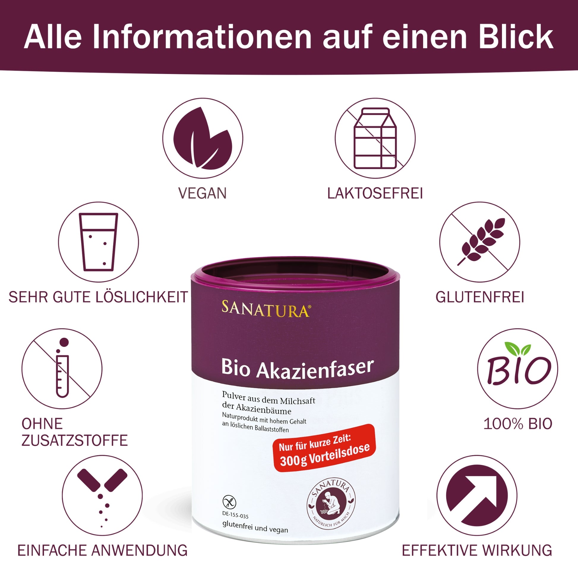 Bio Akazienfaser Vorteilsdose mit allen weiteren Informationen zum Produkt